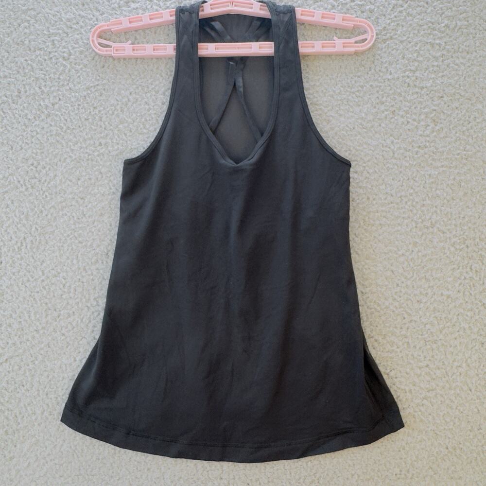 Lululemon Womens Racerback Tank Black Athletic Yoga Top